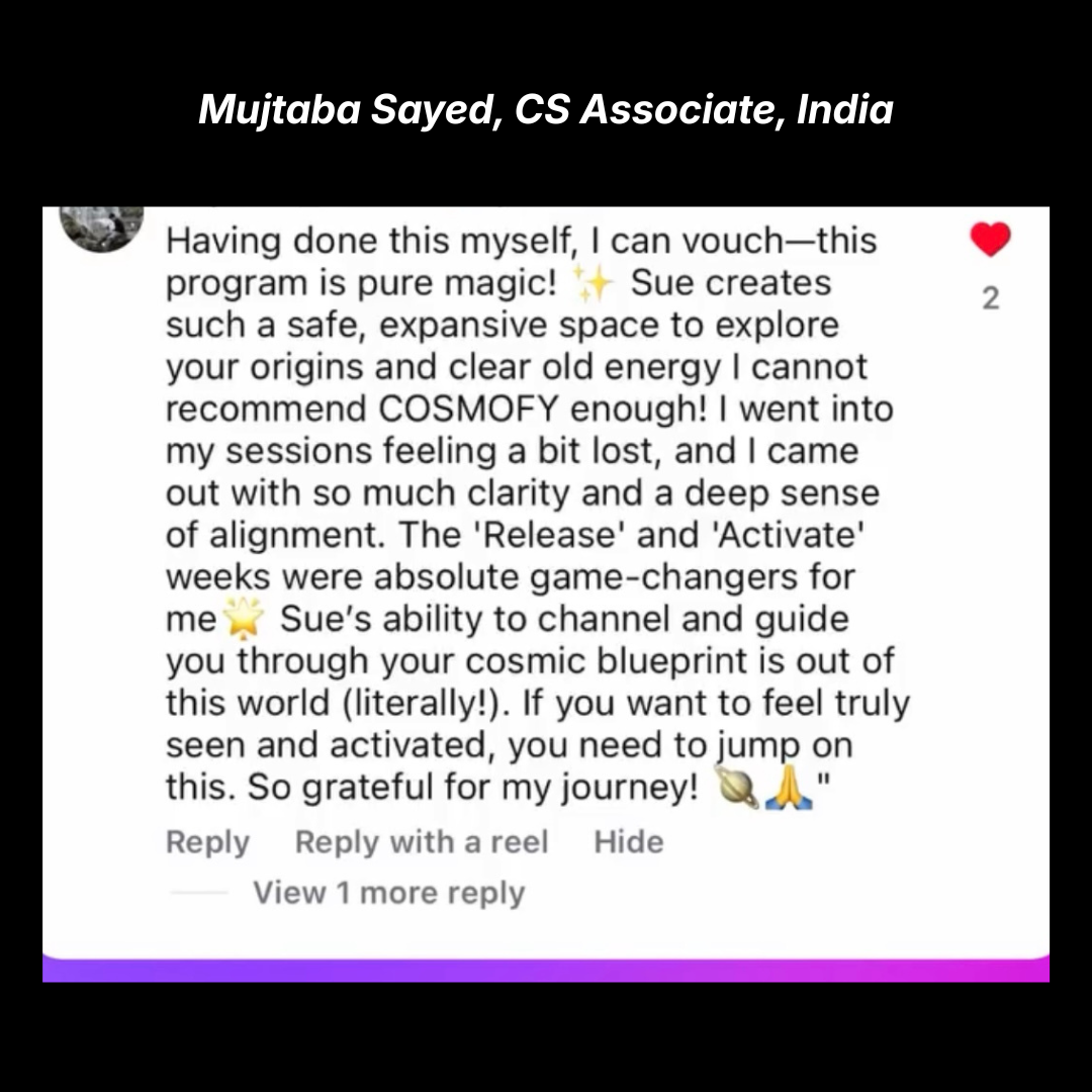 Testimonial from Mujtaba about the Release and Activate weeks